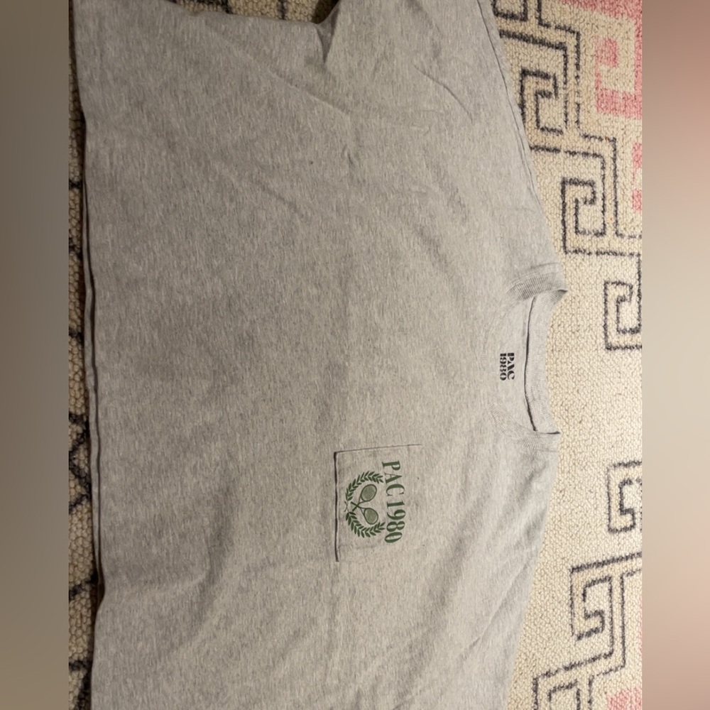 PacSun Gray Crop Top with Modern Design